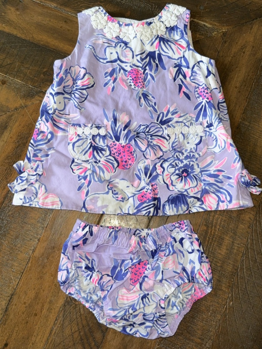 Lilly Pulitzer Little Lilly Shift Dress Trunks in the Air